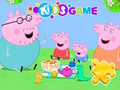 Hra Skladačka: Rodinný piknik prasiatka Peppa  online