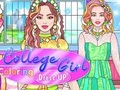 Hra College Girl Farbenie Dress Up  online