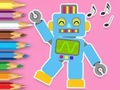 Hra Omaľovánka: Tanec robotov  online