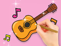 Hra Omaľovánka: Hviezdna gitara  online