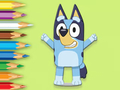 Hra Omaľovánka: Happy Bluey  online