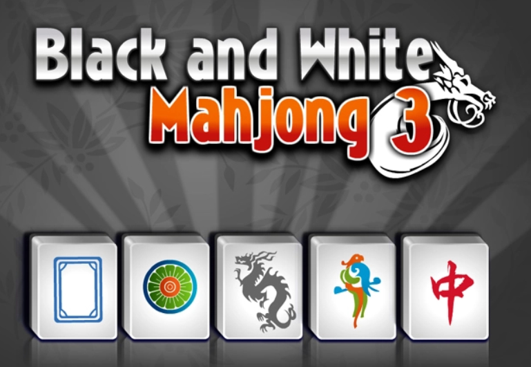Hra Čiernobiely Mahjong 3  online