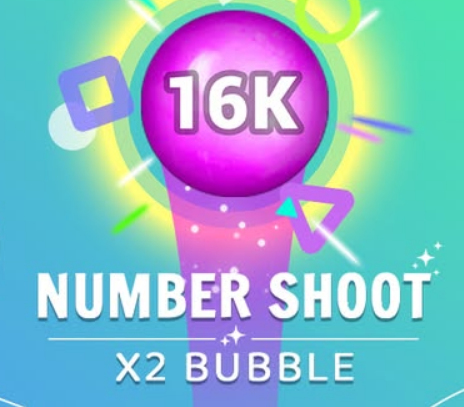 Hra Number Shoot x 2 bubliny  online