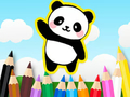 Hra Omaľovánka: Roztomilá panda  online