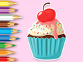 Hra Omaľovánka: Apple Cupcake  online