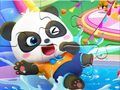 Hra Skladačka: Vodný park Baby Panda  online