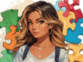 Hra Posuvné anime puzzle  online
