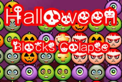 Hra Halloweensky blokový kolaps  online