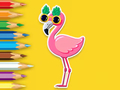 Hra Omaľovánka: Flamingo  online