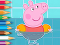 Hra Omaľovánka: Peppa Swimming  online