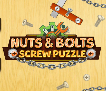 Hra Drevené skrutky Matice Skrutka Pin Puzzle  online