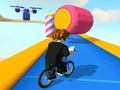 Hra Obby, ale ty si na bicykli  online