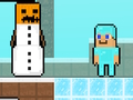 Hra Noob vs Pro Snowman online