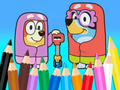 Hra Omaľovánka: Bluey Flossing Babičky  online