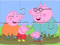 Hra Skladačka: Prasiatko Peppa Zablatené kaluže  online
