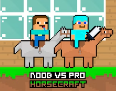 Hra Noob vs Pro Horsecraft online