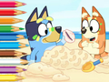 Hra Omaľovánka: Bluey On The Beach  online