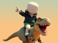 Hra Stickman. Dinosaurová aréna online