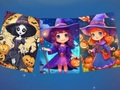 Hra Strašidelné halloweenske puzzle  online
