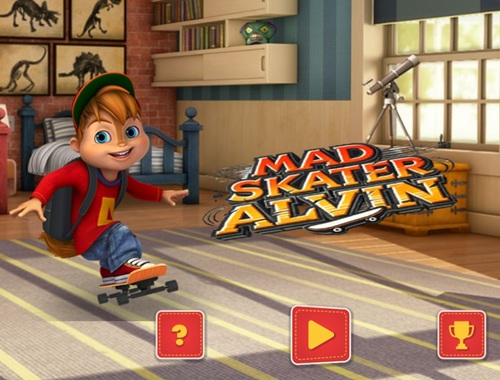 Hra Šialený korčuliar Alvin  online