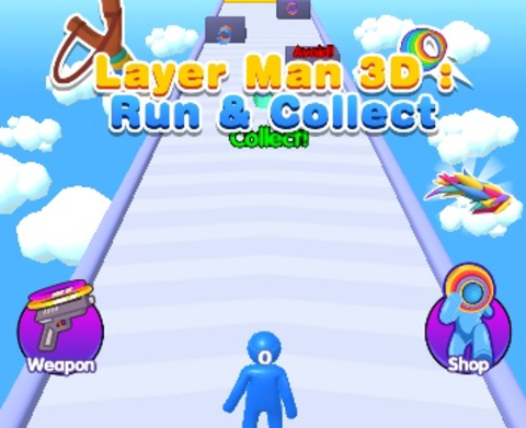 Hra Vrstva Man 3D Run Collect online