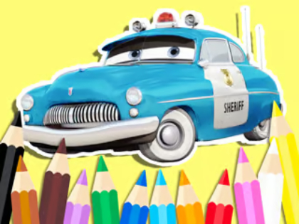Hra Omaľovánka: Cars Sheriff  online
