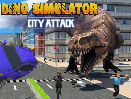 Hra Dino Simulator City Attack online