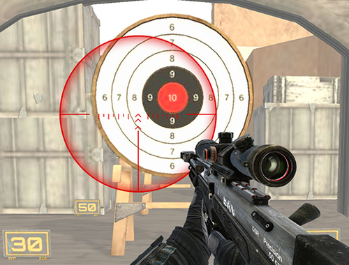 Hra 3D FPS cieľová streľba  online