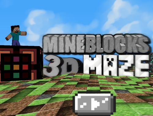 Hra 3D bludisko MineBlocks  online