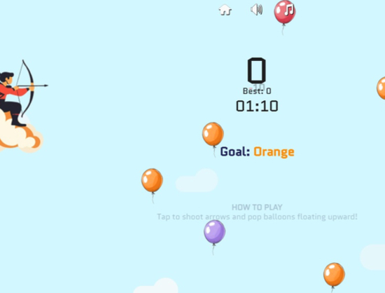 Hra Výzva Balloon Archer  online