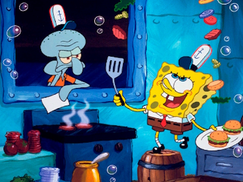 Hra SpongeBob Nájdite rozdiely  online