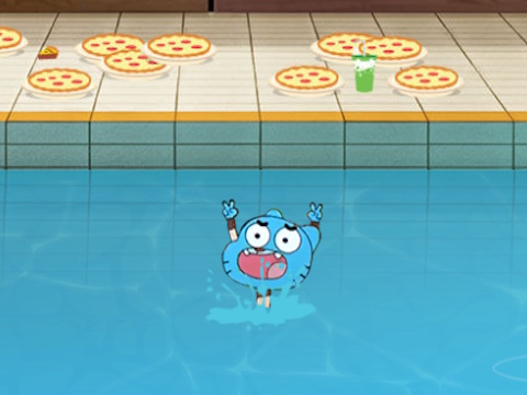 Hra Úžasný svet Gumball Pool Party  online