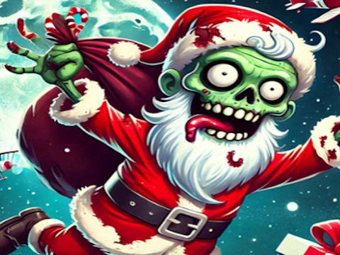 Hra Vianočná hra Flappy Zombie Santa  online