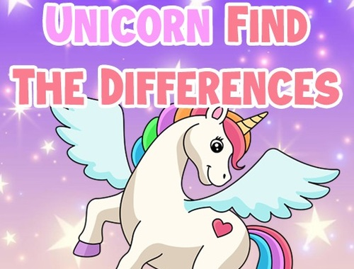 Hra Unicorn Nájdite rozdiely  online