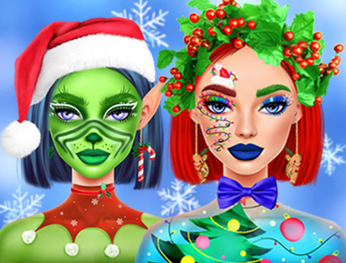 Hra Vianočný make-up Ellie  online