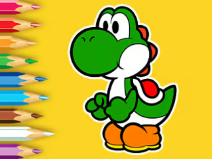 Hra Omaľovánka: Deň rybolovu Yoshi  online