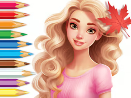 Hra Omaľovánka: Jesenná rozprávka Barbie  online