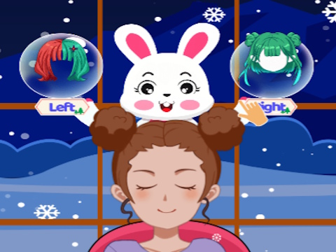 Hra Vľavo alebo vpravo - Vianočný Dressup  online