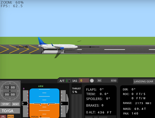 Hra Letecký simulátor 737-800  online