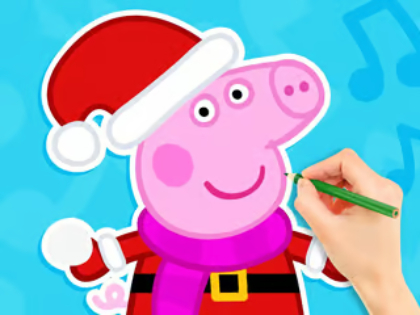 Hra Omaľovánka: Peppa Pig Snehuliak  online