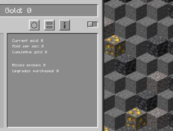 Hra Minecraft Gold Clicker online