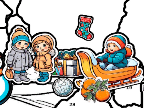Hra Puzzle s nálepkami: Farba podľa čísla  online