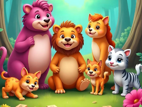 Hra Puzzle s názvom zvieratka  online