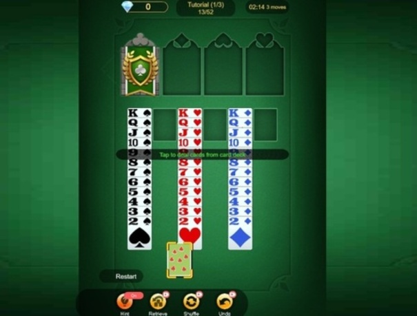 Hra Kráľ solitaire  online