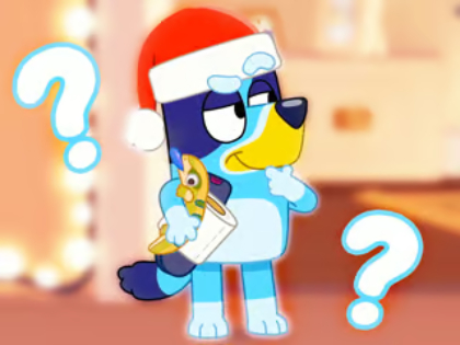 Hra Detský kvíz: Bluey Christmas Fandom  online