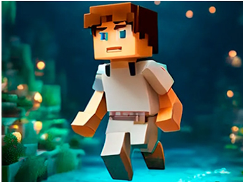 Hra Noobik parkour v jaskyni!  online