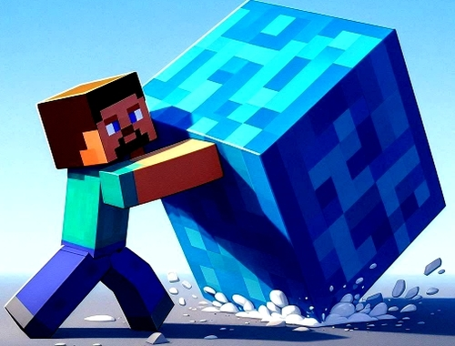 Hra 3D bludisko MineBlocks  online