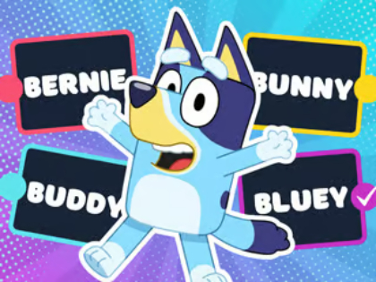Hra Detský kvíz: Bluey Super Fan Quiz  online