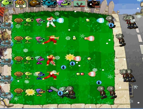 Hra Street Fighter vs Zombies online