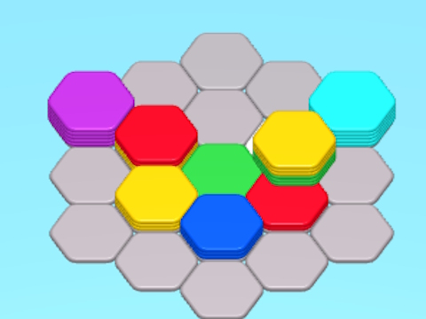 Hra Hexa Stack Sort online
